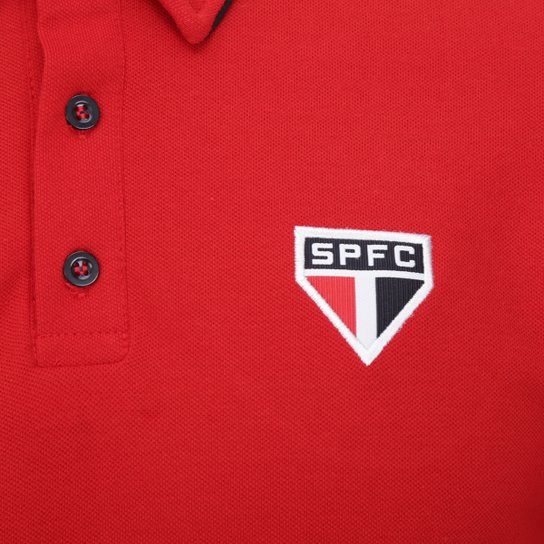 Camisa Polo São Paulo Escudo Masculina