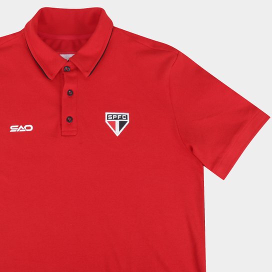 Camisa Polo São Paulo Escudo Masculina