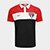 Camisa Polo São Paulo Masculina - Vermelho+Preto