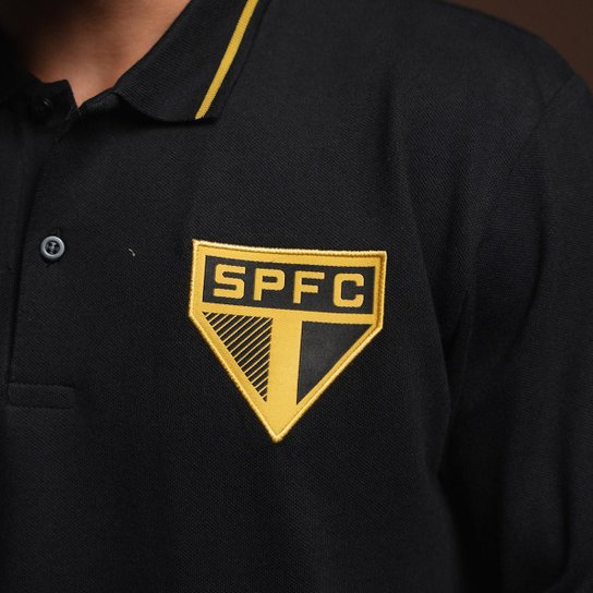 Camisa Polo São Paulo Ouro Masculina