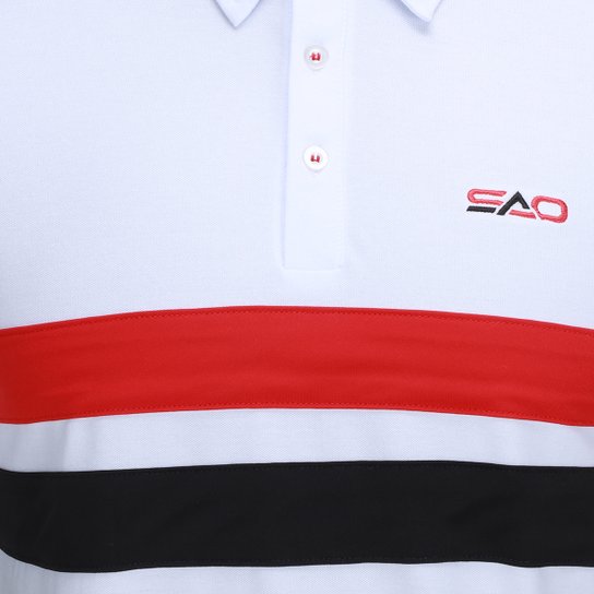 Camisa Polo São Paulo Tricolor Masculina