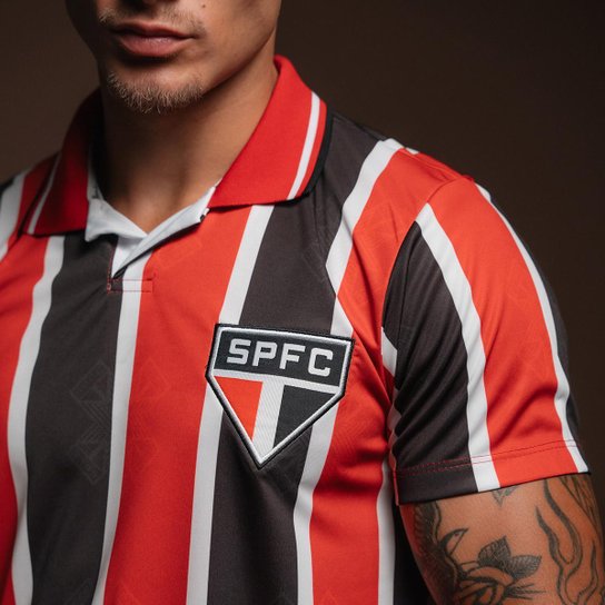 Camisa São Paulo 1994 Retrô Listrada Masculina