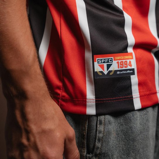 Camisa São Paulo 1994 Retrô Listrada Masculina