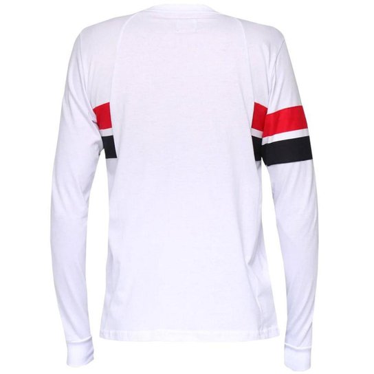 Camisa São Paulo 2005 Retrô Mundial Manga Longa Branca