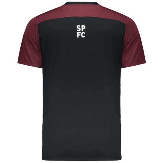 Camisa São Paulo Braziline Rede Masculina - Vinho e Preto - P