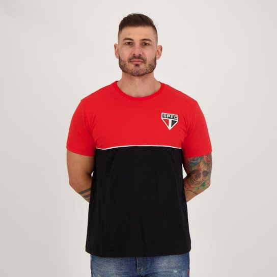 Camisa São Paulo Bronx Vermelha e Preta