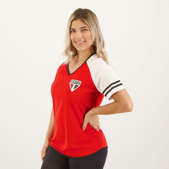 Camisa São Paulo Cheerleader Feminina Vermelha