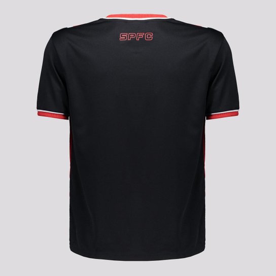 Camisa São Paulo Classmate Infantil Preta e Vermelha