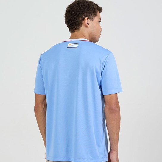 Camisa São Paulo Dry Uruguai Azul Celeste Masculina