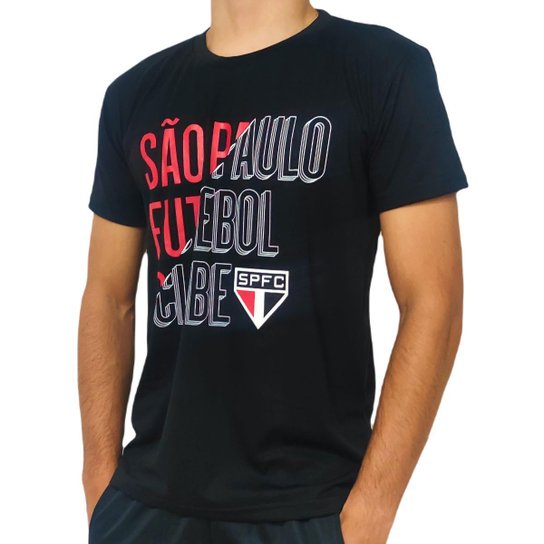 Camisa São Paulo Duo Lines Algodão - Masculino