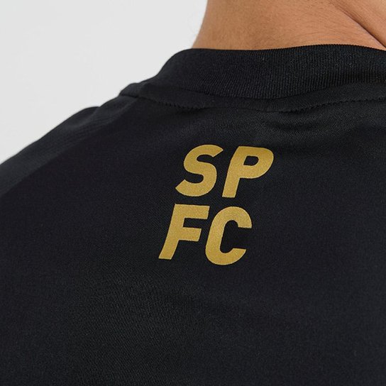 Camisa São Paulo Gold Dry Preta Masculina