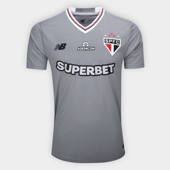 Camisa São Paulo Grey Day New Balance Masculino