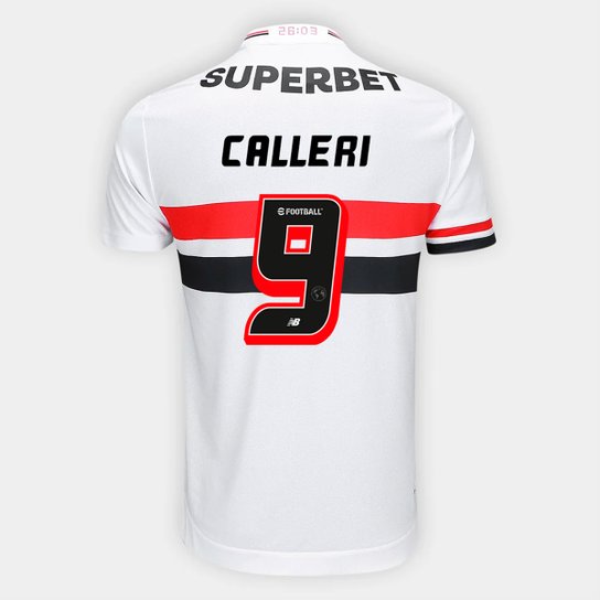 Camisa São Paulo Home 25/26 - Calleri Nº 9 - Torcedor New Balance Masculina