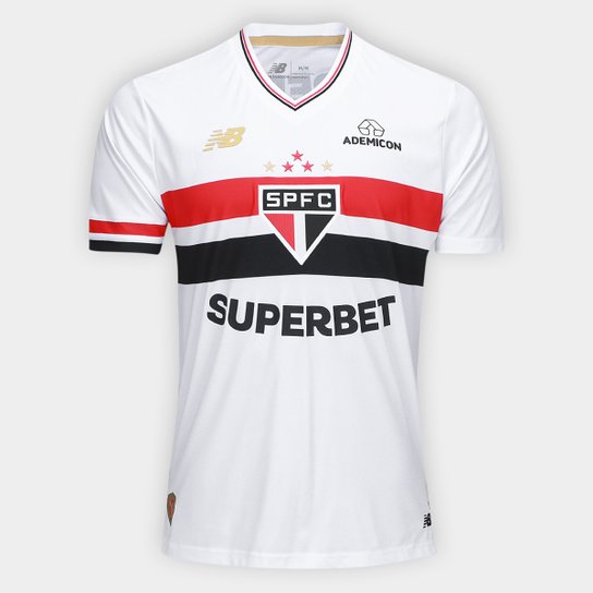 Camisa São Paulo Home 25/26 - Sabino Nº 35 - Torcedor New Balance Masculina