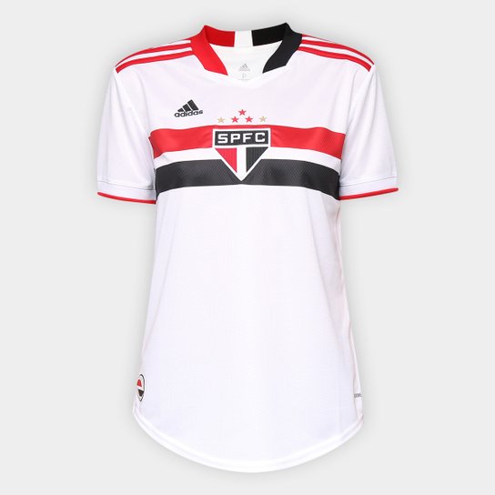 Camisa São Paulo I 21/22 s/n° Torcedor Adidas Feminina