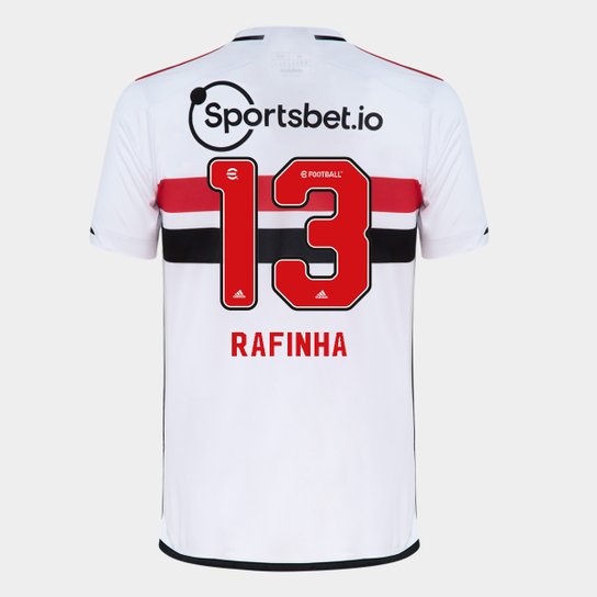 Camisa São Paulo I 23/24 Rafinha N° 13 Torcedor Adidas Masculina