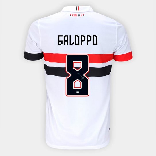 Camisa São Paulo I 24/25 - Galoppo Nº 8 - Torcedor New Balance Masculina