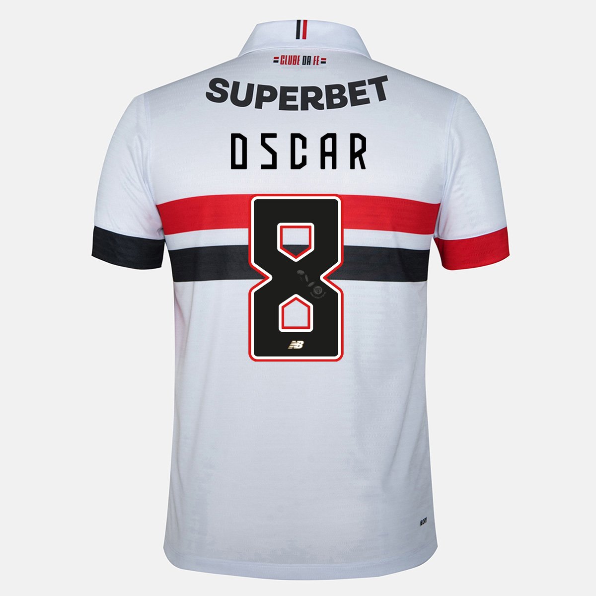 Camisa São Paulo I 24/25 Oscar nº Torcedor New Balance Masculina