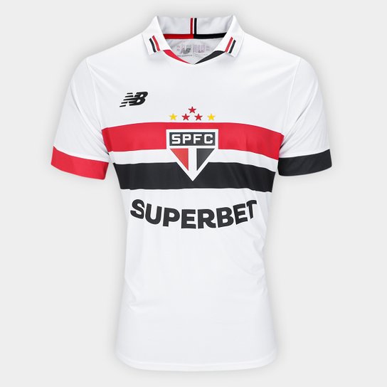 Camisa São Paulo I 24/25 s/n° Jogador New Balance Masculina