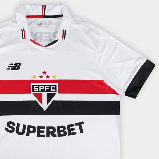 Camisa São Paulo I 24/25 s/n° Jogador New Balance Masculina
