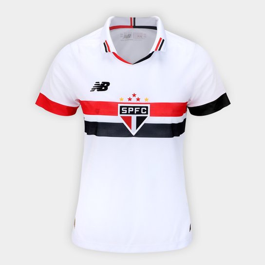 Camisa São Paulo I 24/25 s/n° Torcedor New Balance Feminina