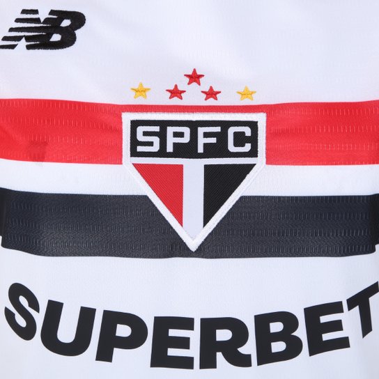 Camisa São Paulo I 24/25 s/n° Torcedor New Balance Feminina