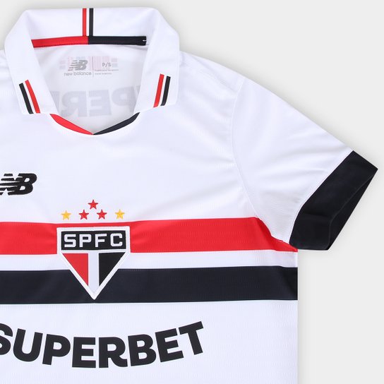 Camisa São Paulo I 24/25 s/n° Torcedor New Balance Feminina