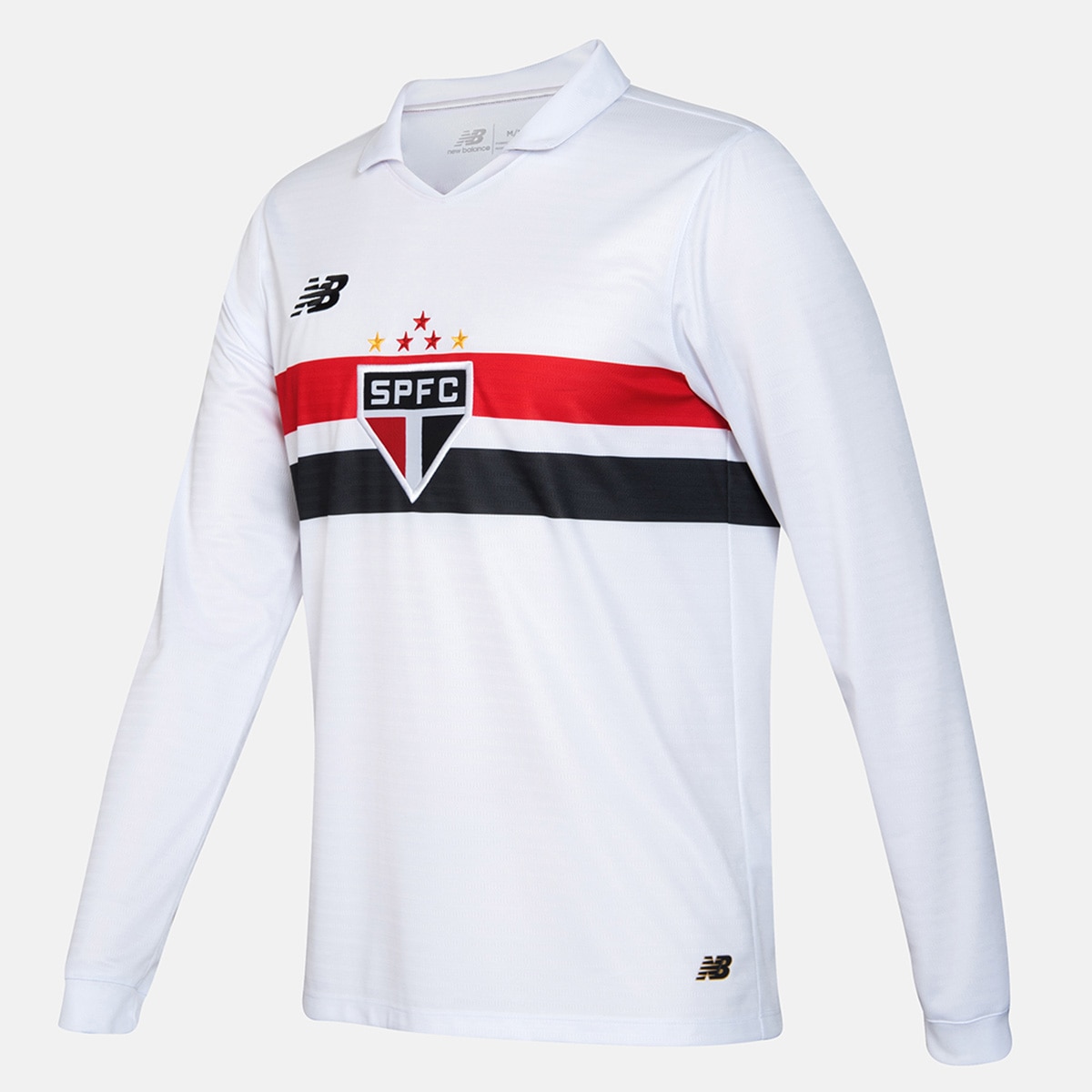 Camisa São Paulo I 24/25 s/n° Torcedor New Balance Manga Longa Masculina — foto 2