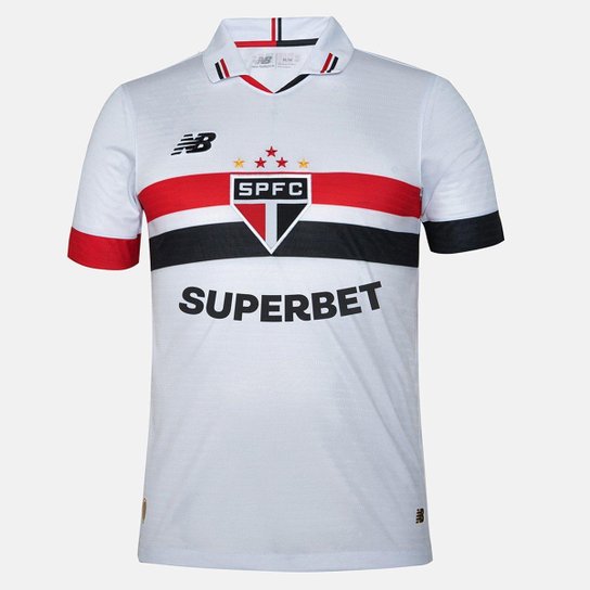Camisa São Paulo I 24/25 s/n° Torcedor New Balance Masculina