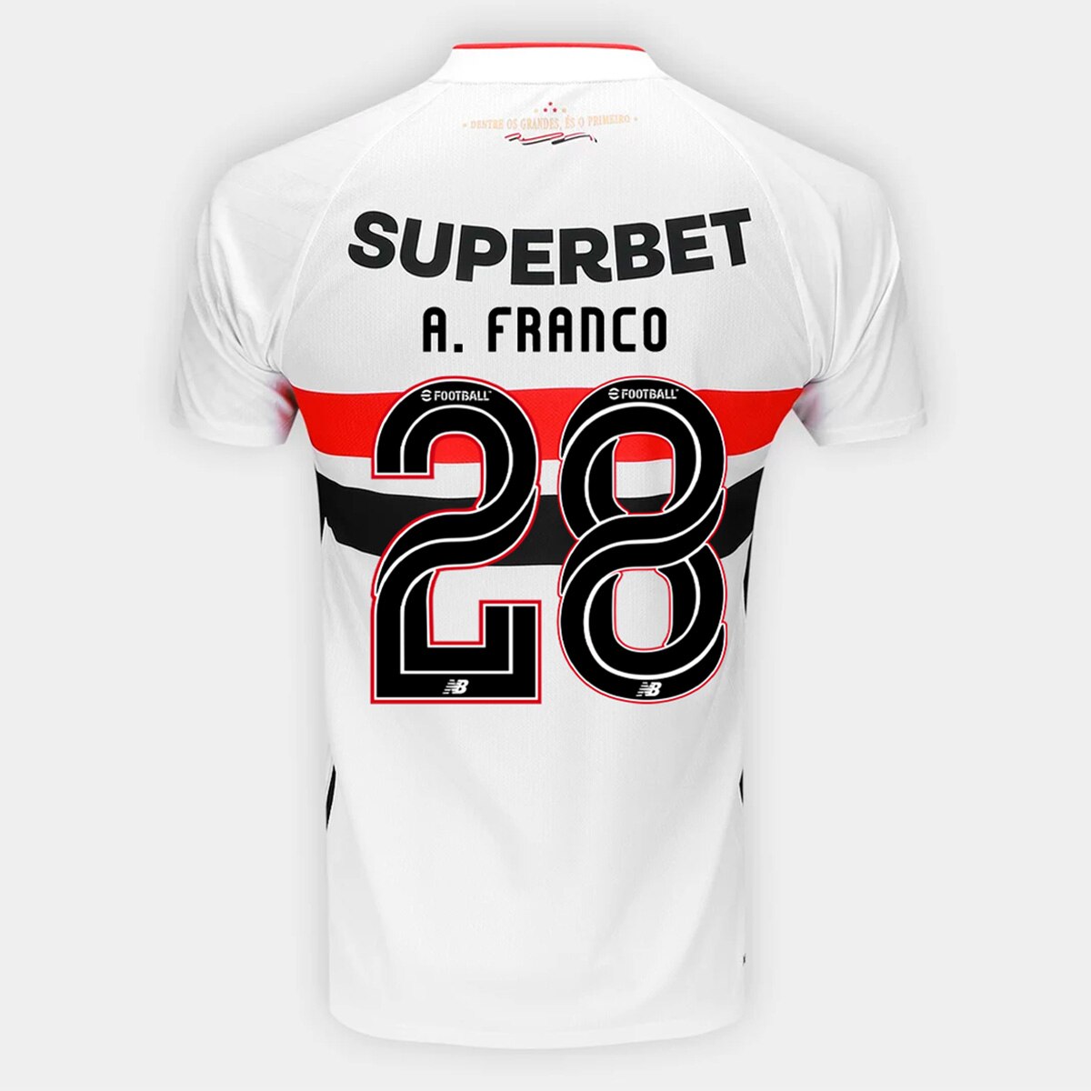 Camisa São Paulo I 26/27 Alan Franco N. 28 Torcedor New Balance Masculina