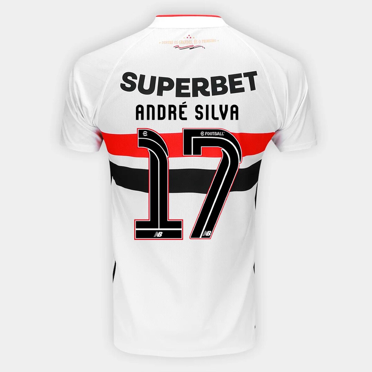 Camisa São Paulo I 26/27 André Silva N. 17 Torcedor New Balance Masculina