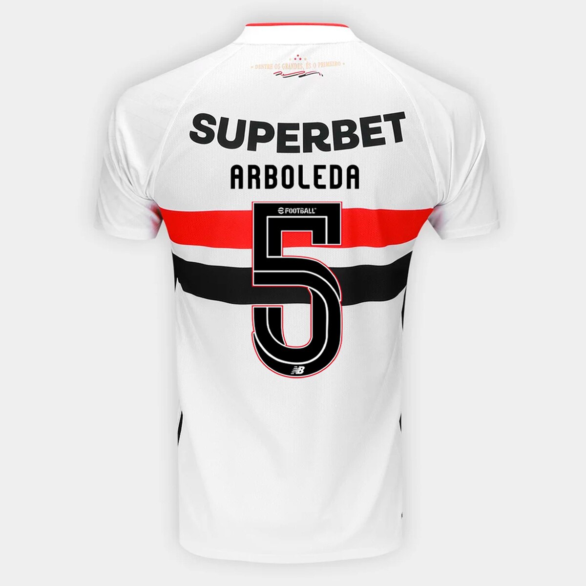 Camisa São Paulo I 26/27 Arboleda N. 5 Torcedor New Balance Masculina