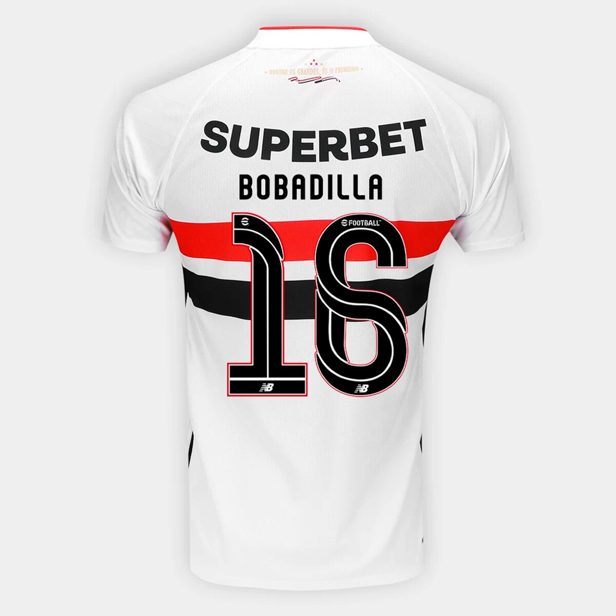 Camisa São Paulo I 26/27 Bobadilla N. 16 Torcedor New Balance Masculina