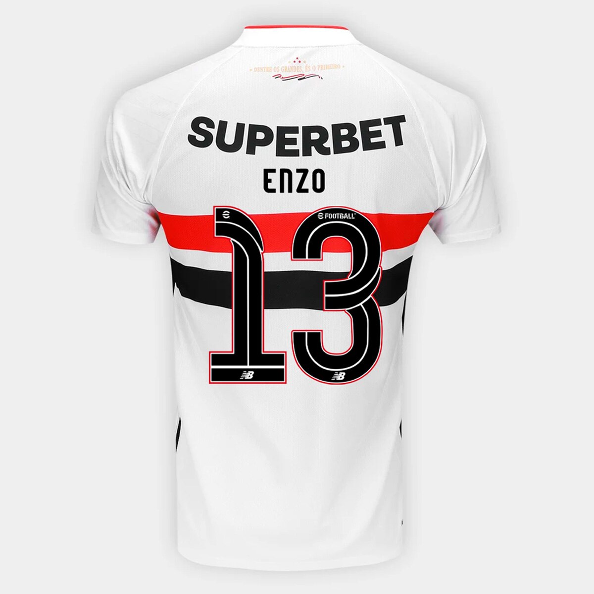 Camisa São Paulo I 26/27 Enzo Diaz N. 13 Torcedor New Balance Masculina