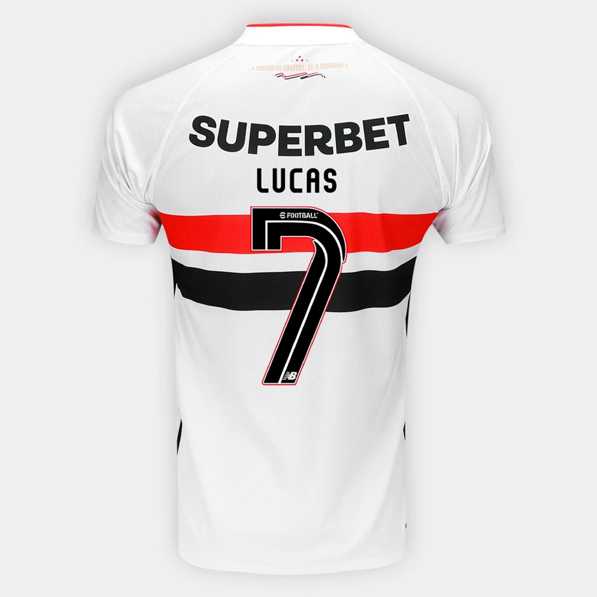 Camisa São Paulo I 26/27 Lucas N. 7 Torcedor New Balance Masculina