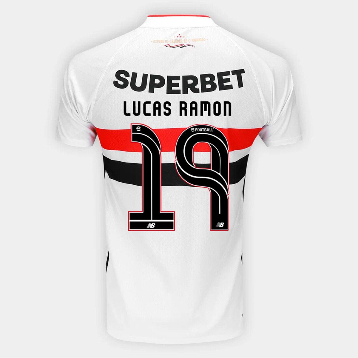 Camisa São Paulo I 26/27 Lucas Ramon N. 19 Torcedor New Balance Masculina