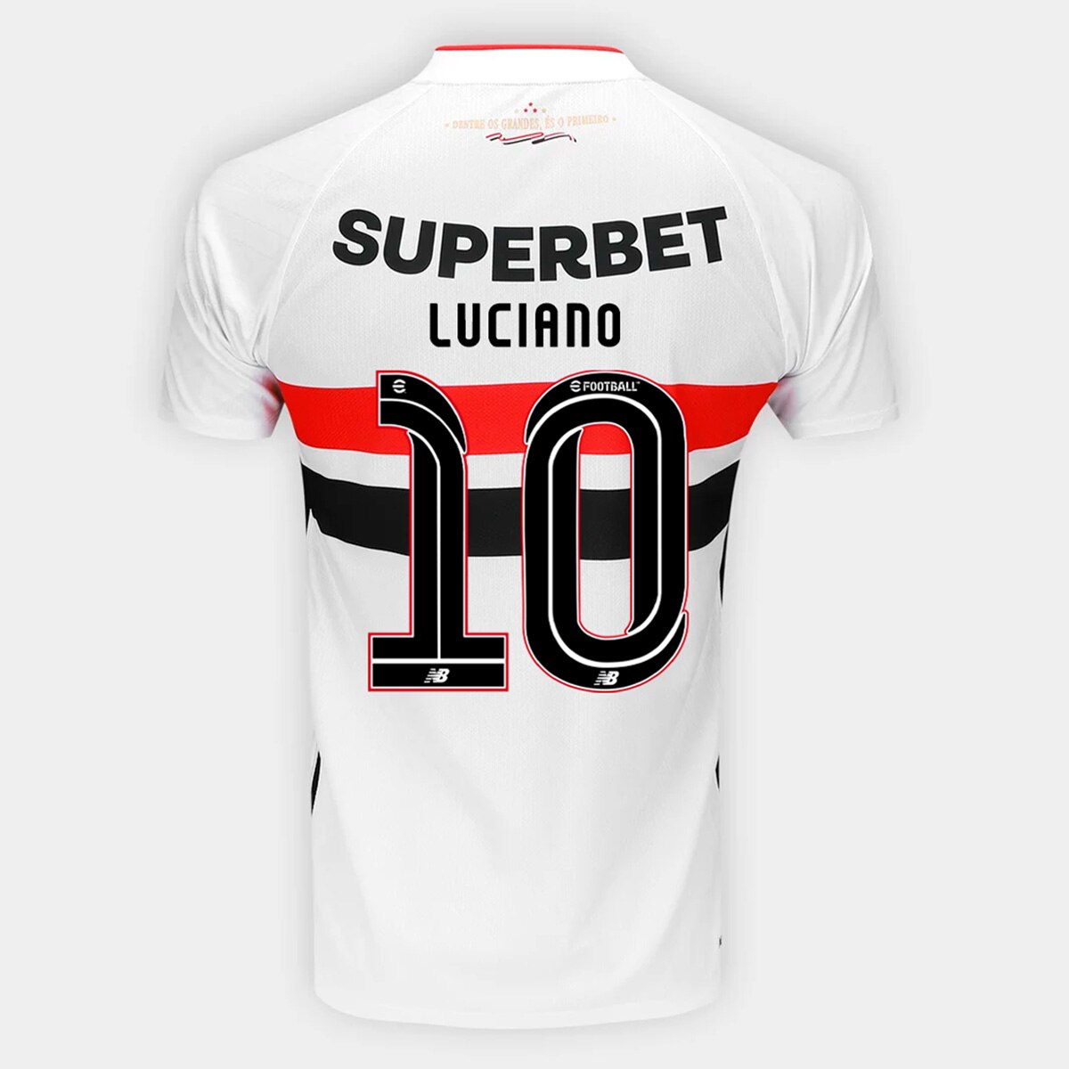Camisa São Paulo I 26/27 Luciano N. 10 Torcedor New Balance Masculina