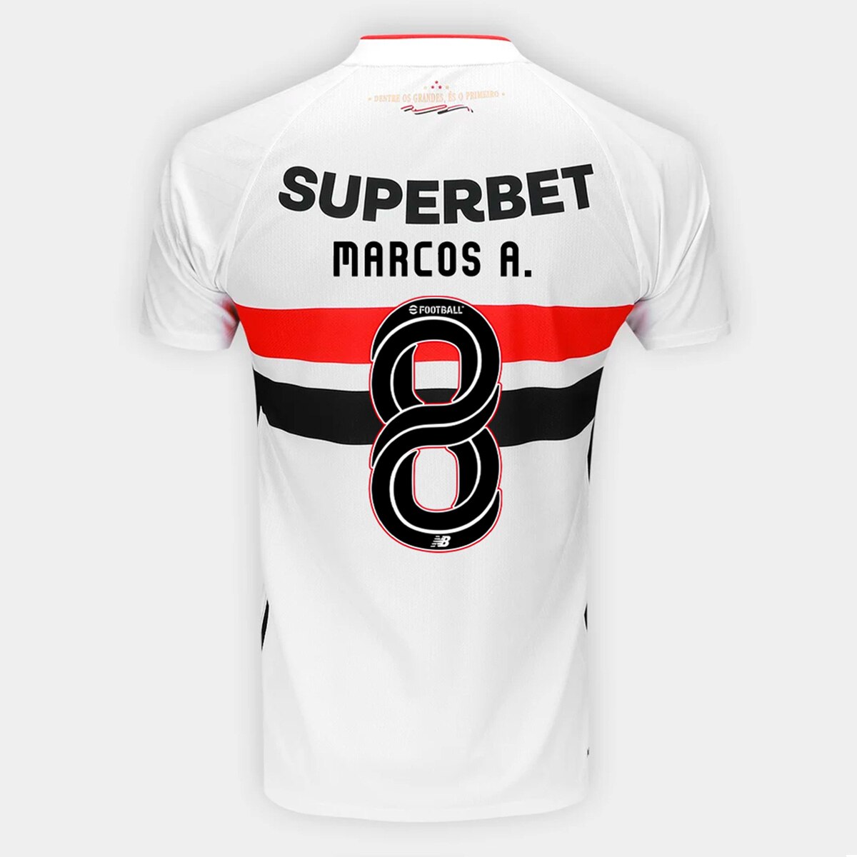Camisa São Paulo I 26/27 Marcos Antonio N. 8 Torcedor New Balance Masculina