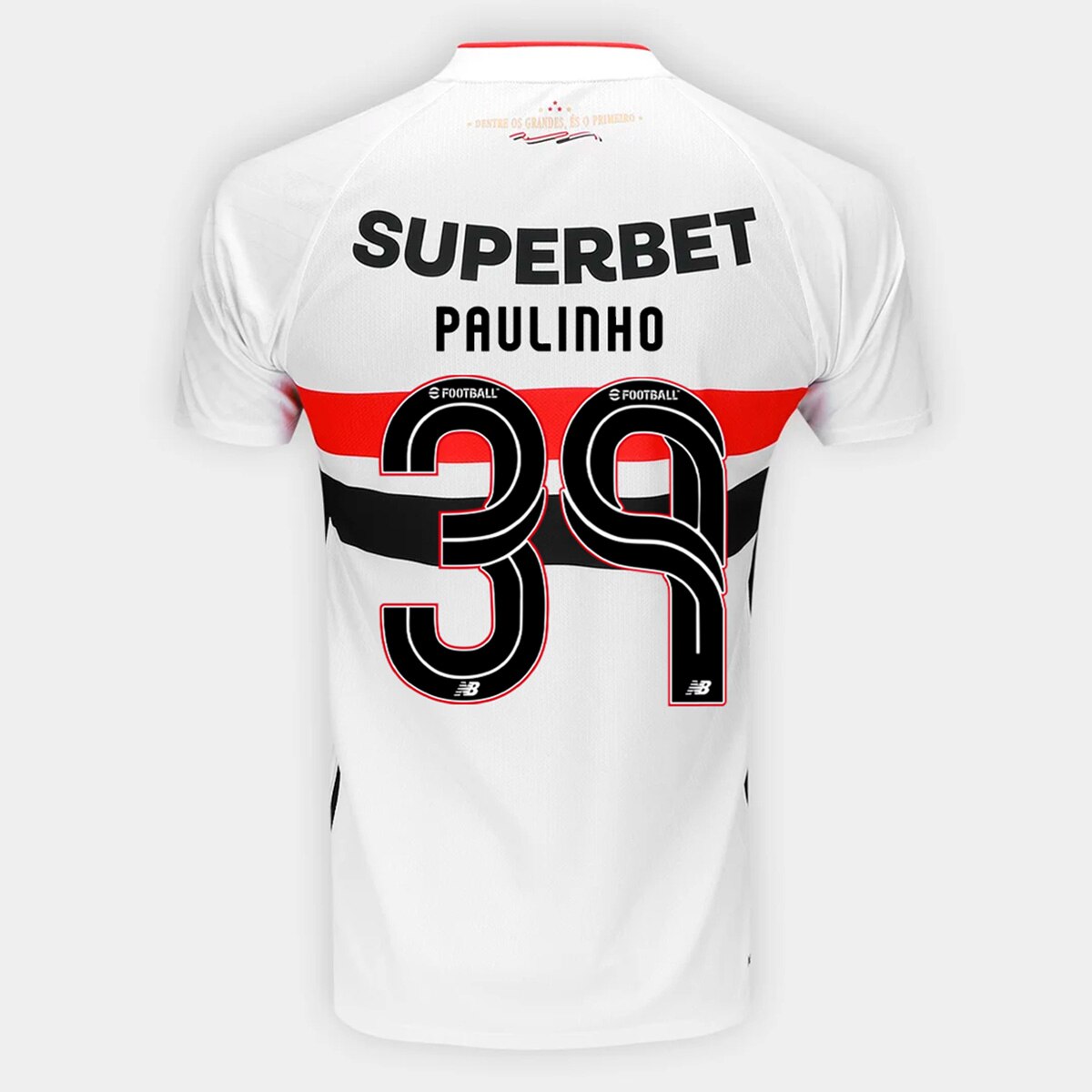 Camisa São Paulo I 26/27 Paulinho N. 39 Torcedor New Balance Masculina