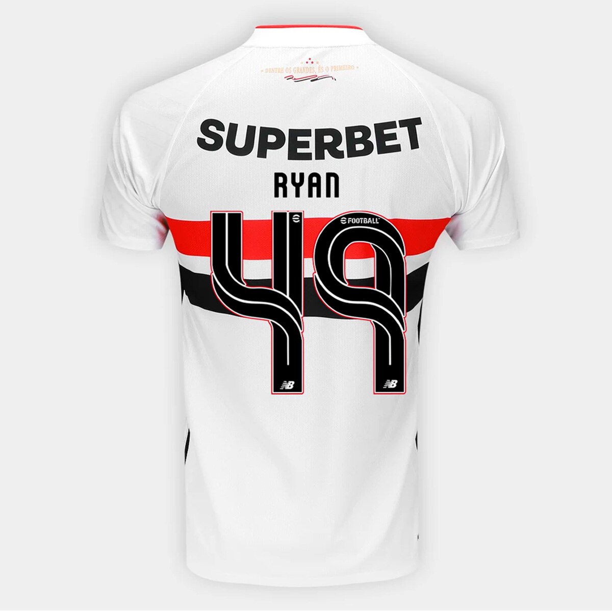Camisa São Paulo I 26/27 Ryan Francisco N. 49 Torcedor New Balance Masculina