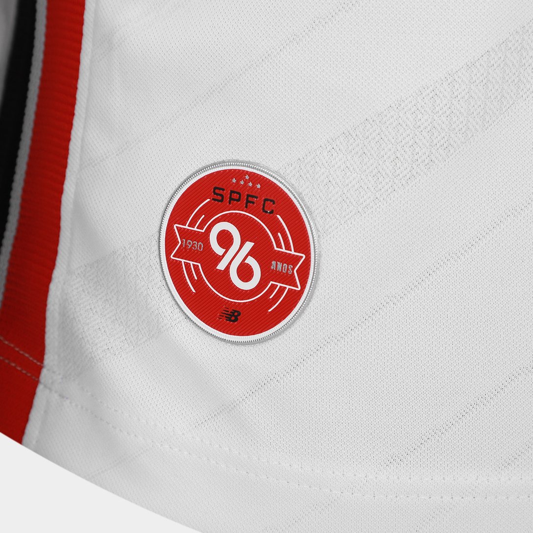 Camisa São Paulo I 26/27 Jogador New Balance Masculina - Branco+Vermelho 6