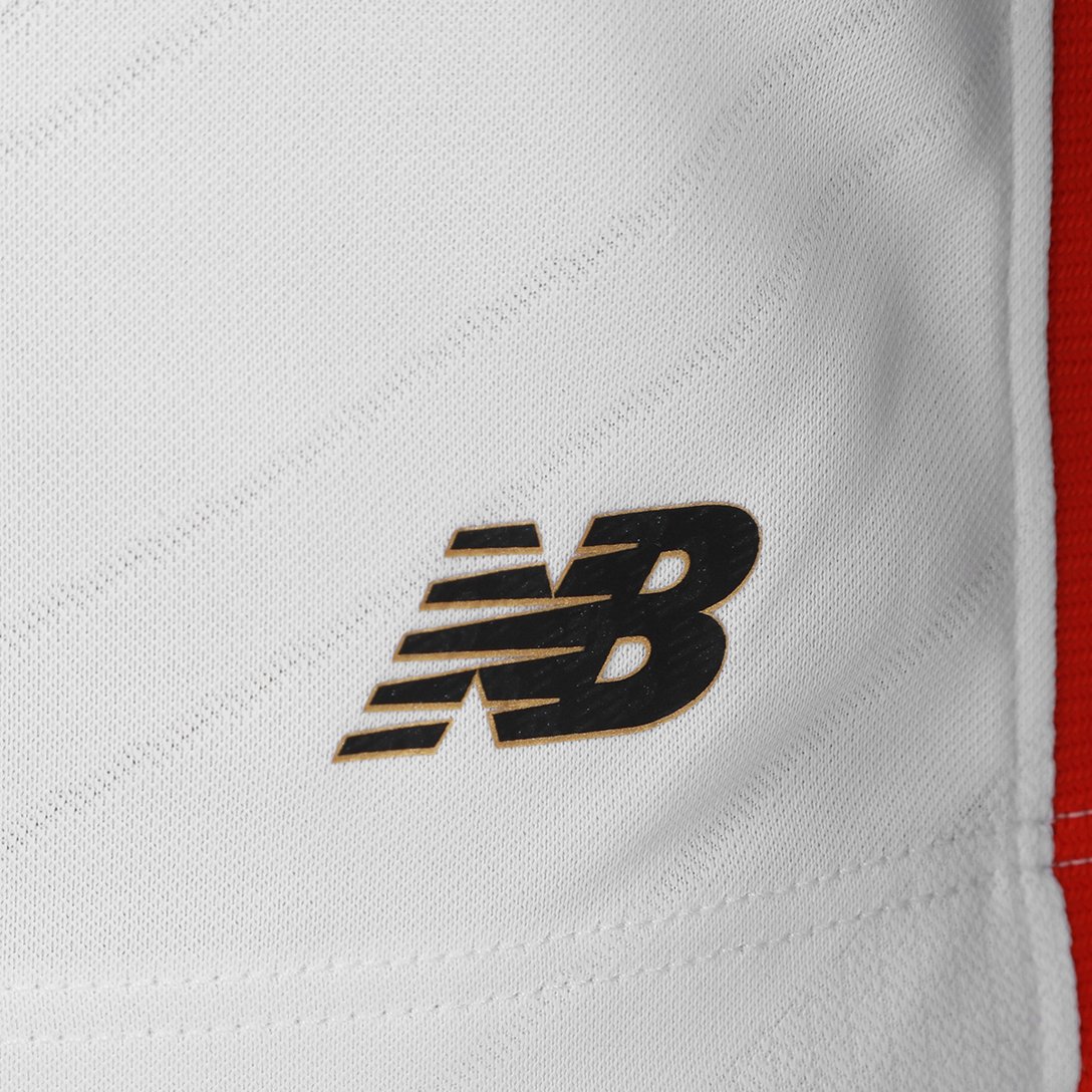 Camisa São Paulo I 26/27 Jogador New Balance Masculina - Branco+Vermelho 7