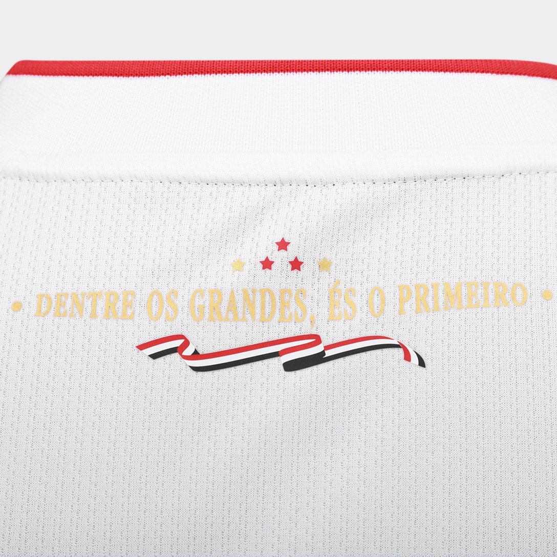 Camisa São Paulo I 26/27 Jogador New Balance Masculina - Branco+Vermelho 8