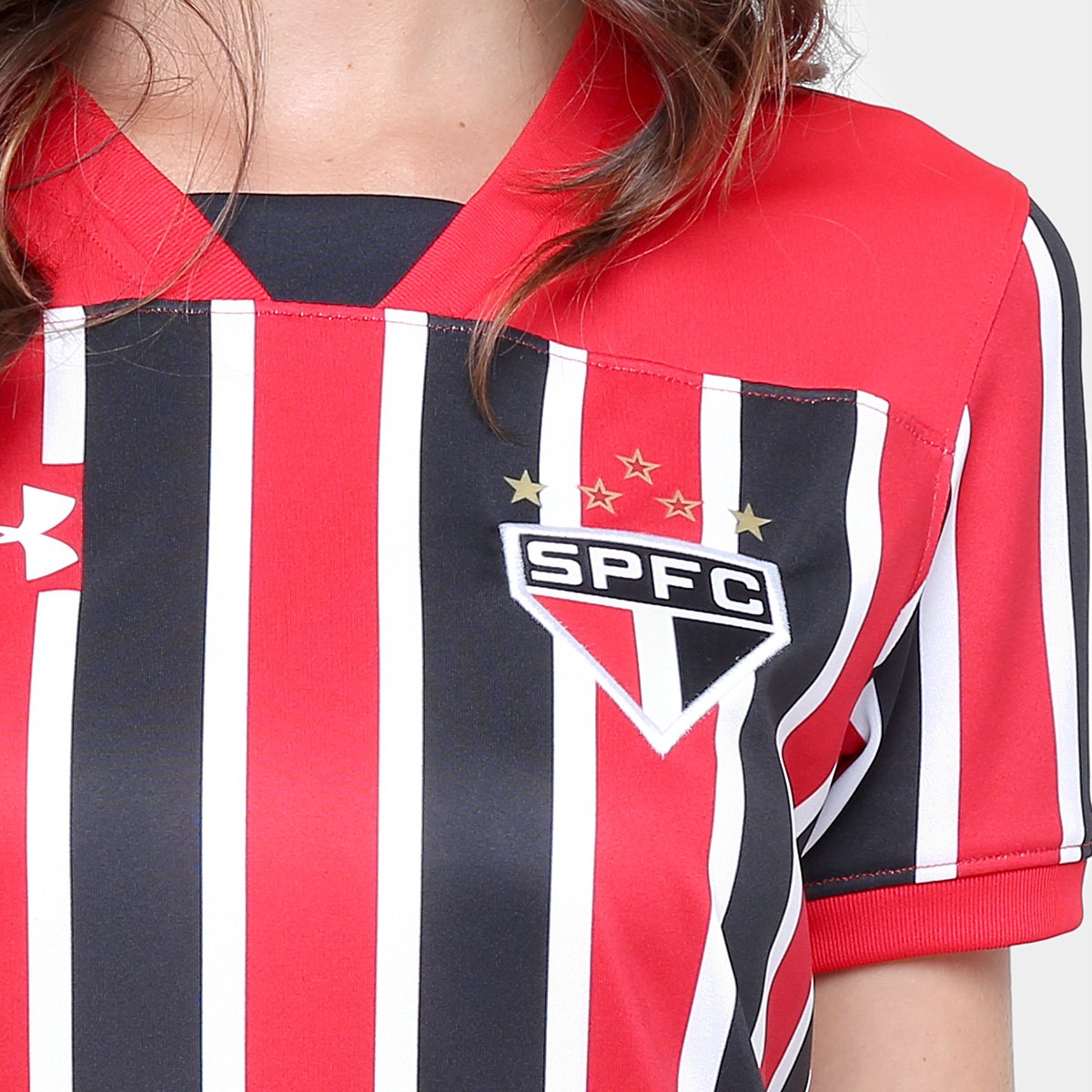 Camisa São Paulo II 17/18 s/nº Torcedor Under Armour Feminina