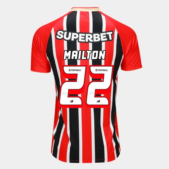 Camisa São Paulo II 25/26 Mailton Nº 22 Torcedor New Balance Masculina