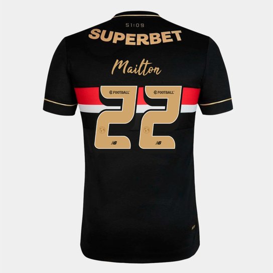 Camisa São Paulo III 25/26 Mailton N° 22 Comemorativa New Balance Masculina