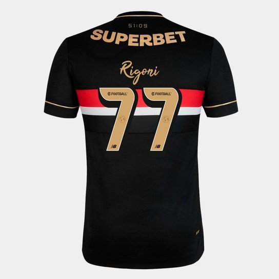 Camisa São Paulo III 25/26 Rigoni N° 77 Comemorativa New Balance Masculina
