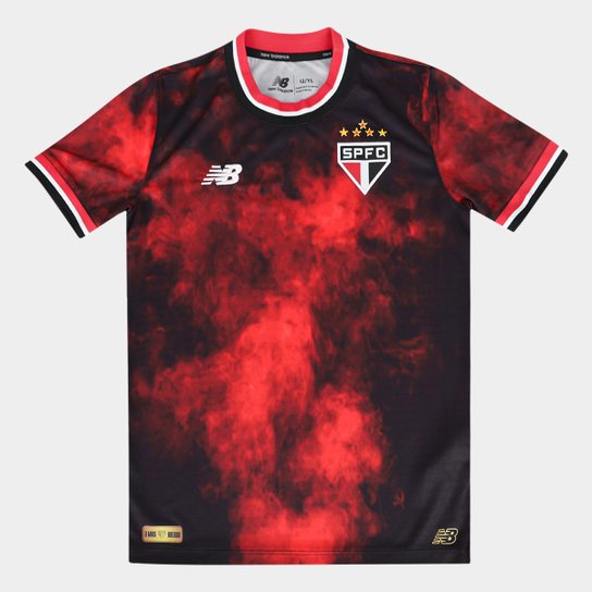 Camisa São Paulo Infantil 24/25 s/n° Torcedor Comemorativa New Balance