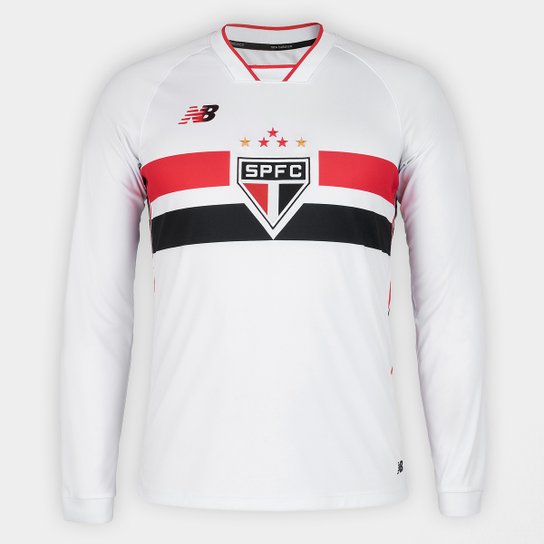 Camisa São Paulo Manga Longa I 26/27 New Balance Masculina
