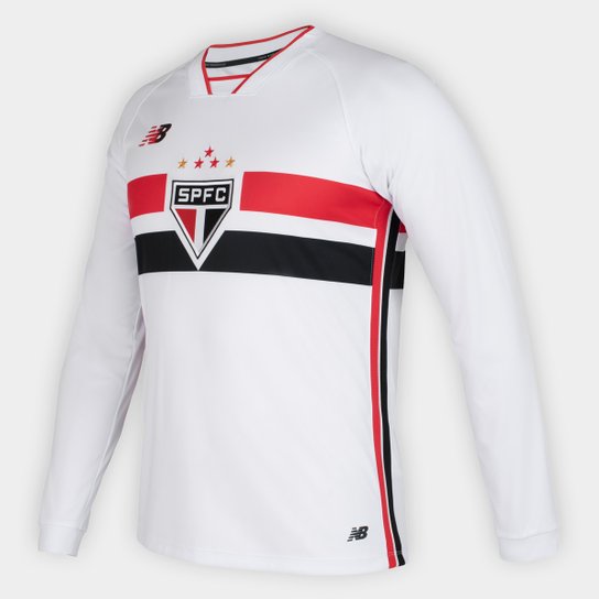 Camisa São Paulo Manga Longa I 26/27 New Balance Masculina